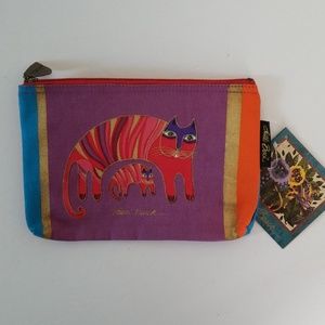 Laurel Burch Makeup Bag Cosmetic Zip Top Cats